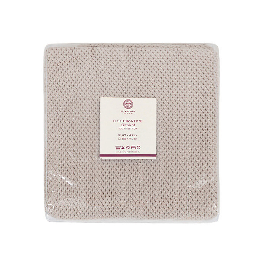 Изображение товара Наволочка LUXBERRY GRASS 47x47 см хлопок бежевый декоративная