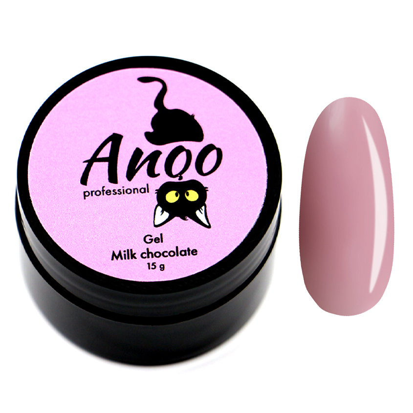 Изображение товара Гель для ногтей ANQO milk chocolate 360705 профессиональный и домашний