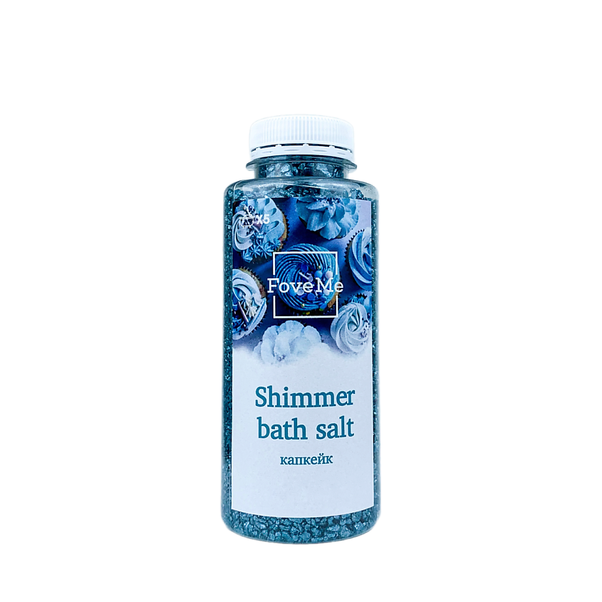 Изображение товара FOVEME Соль для ванны с шиммером, с ароматом Капкейк, 400 г