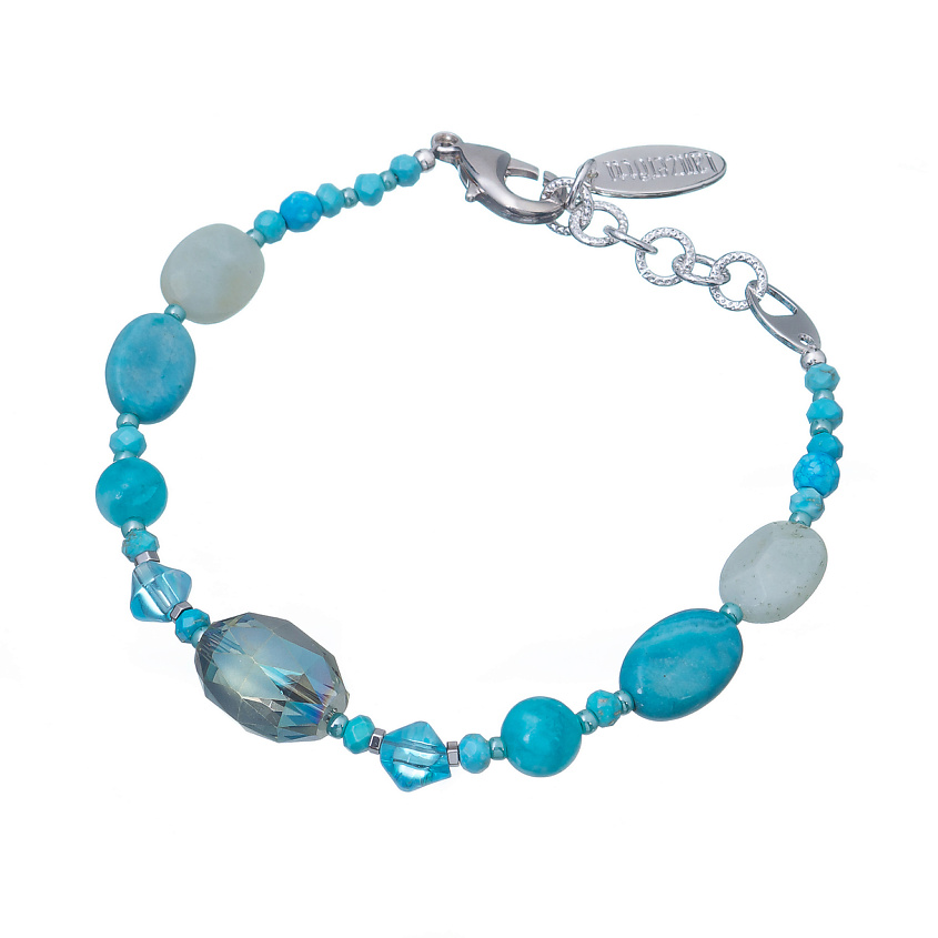 Изображение товара Браслет Lanzerotti Atlantide из натуральных камней голубых оттенков 21 см