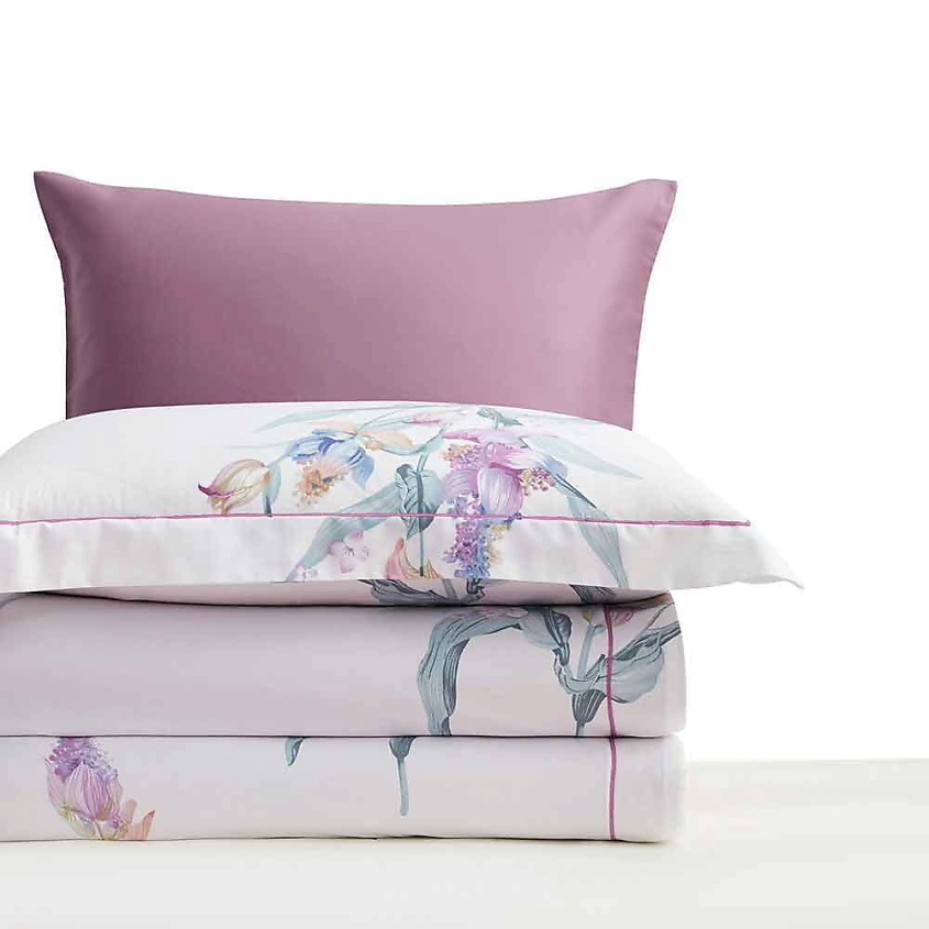 Изображение товара ARYA HOME COLLECTION Постельное Белье Exclusive 1,5 Сп. 160X220 Calantha Белый, Сиреневый, Сиреневый