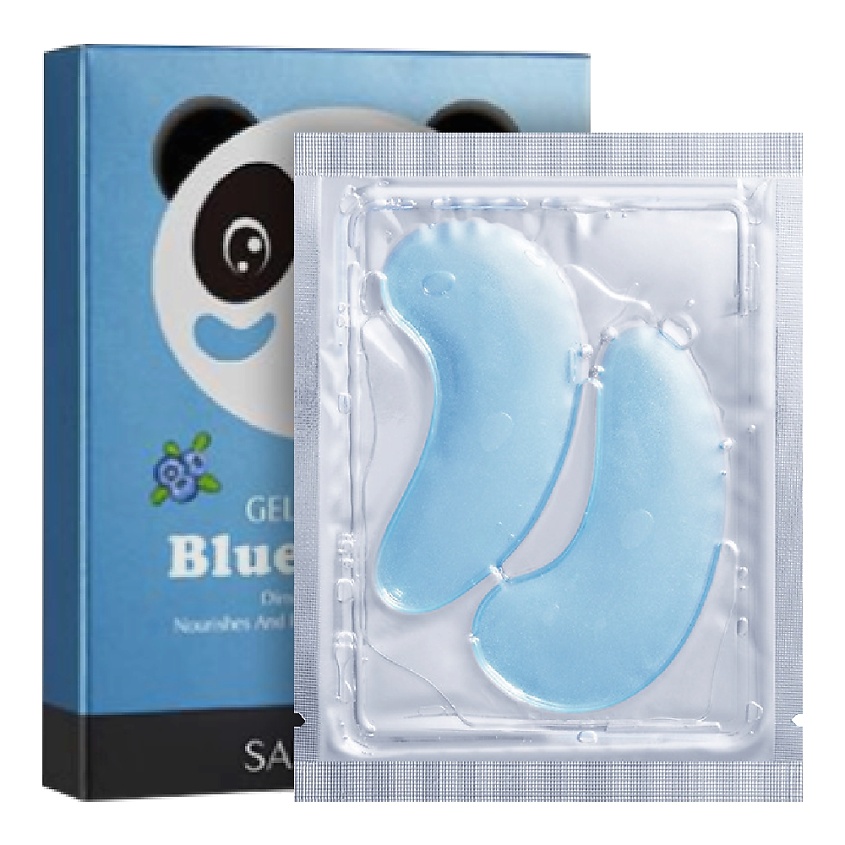 Изображение товара SADOER Патчи для области вокруг глаз увлажняющие гелевые с экстрактом черники, 55,3 гр.