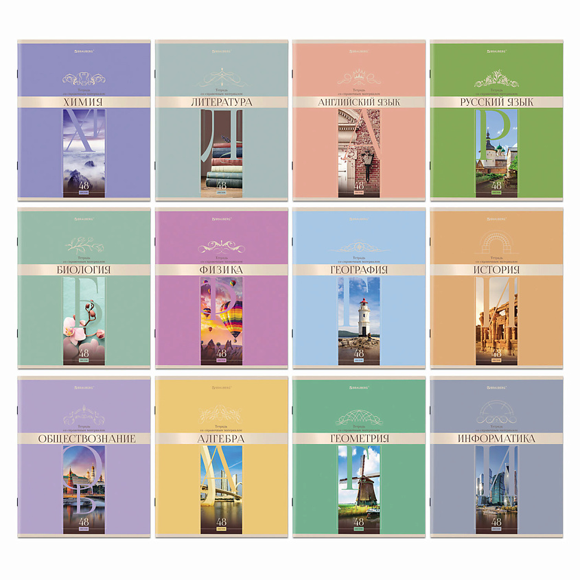 Изображение товара BRAUBERG Тетради предметные комплект DELIGHT, Мультицвет