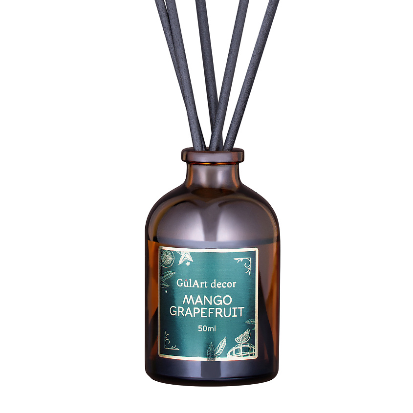 Изображение товара GULART DECOR Диффузор ароматизатор для дома парфюм МАНГО ГРЕЙПФРУТ, 50 мл