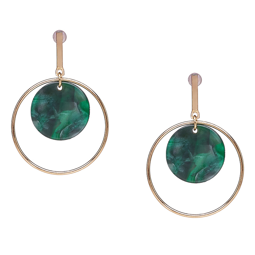 Изображение товара NOTHING BUT LOVE Серьги "Мраморное полнолуние", 1 шт