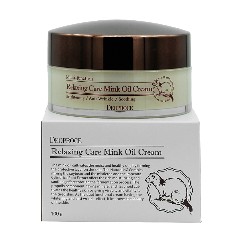 Изображение товара DEOPROCE Крем расслабляющий с жиром норки, 100 г