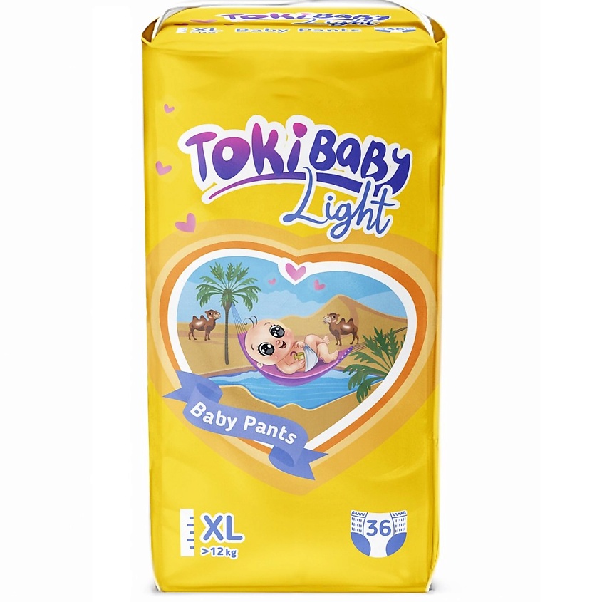 Изображение товара TOKIBABY Подгузники - трусики XL от 12 кг, 36 шт.