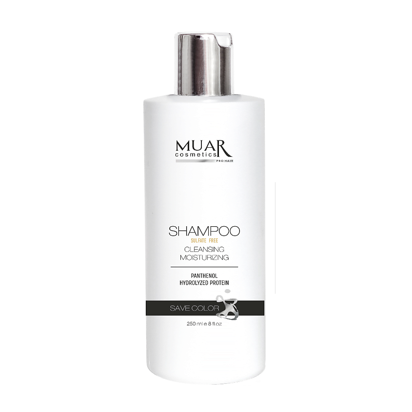 Изображение товара MUAR COSMETICS Шампунь Бессульфатный с протеинами для всех типов волос, 250 мл