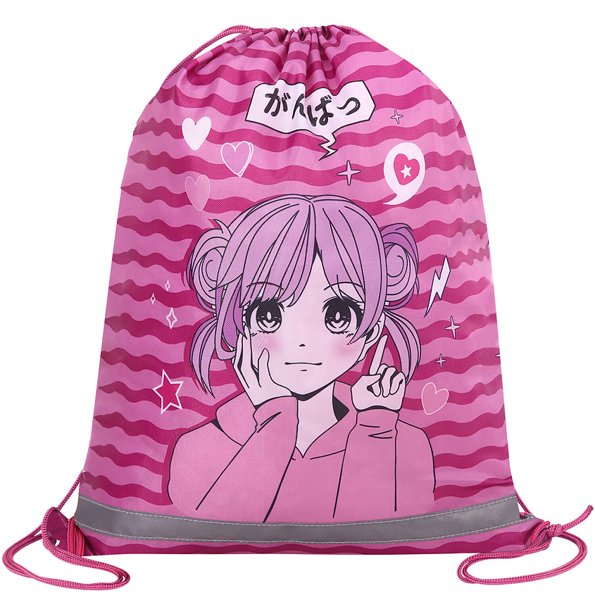 Изображение товара BRAUBERG Сумка для обуви СВЕТООТРАЖАЙКА Аниме, 1 шт.