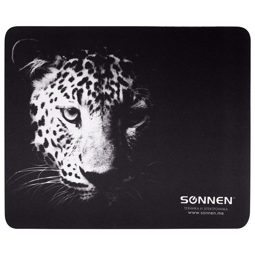 Изображение товара SONNEN Коврик для мыши LEOPARD, 220х180х3 мм.