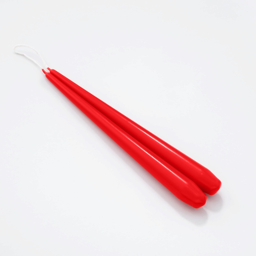 Изображение товара ALDECANDLES Набор конических свечей 42см, цвет: красный