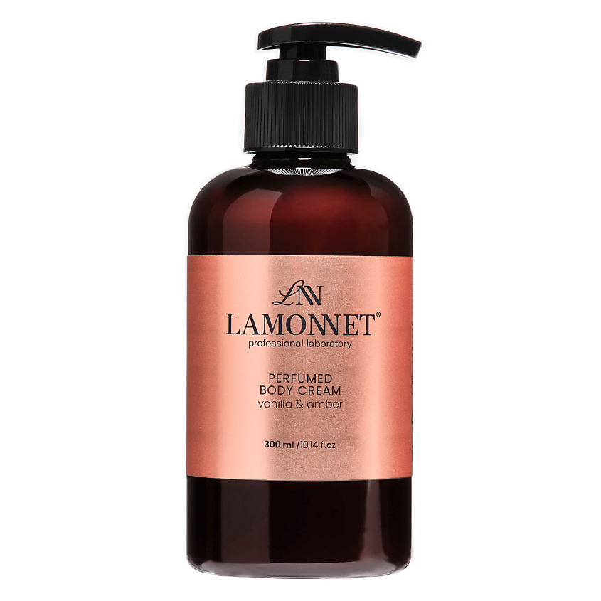 Изображение товара LAMONNET Крем для тела парфюмированный, увлажняющий и питательный. Ваниль и амбра, 300 мл
