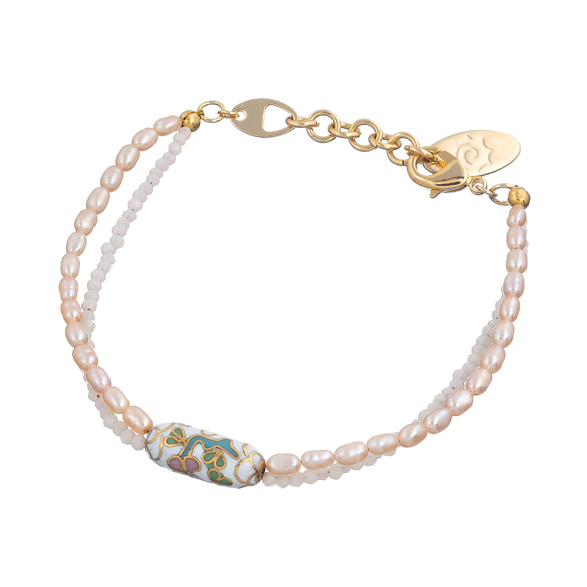 Изображение товара Женский браслет Lanzerotti Pesca из жемчуга и кристаллов