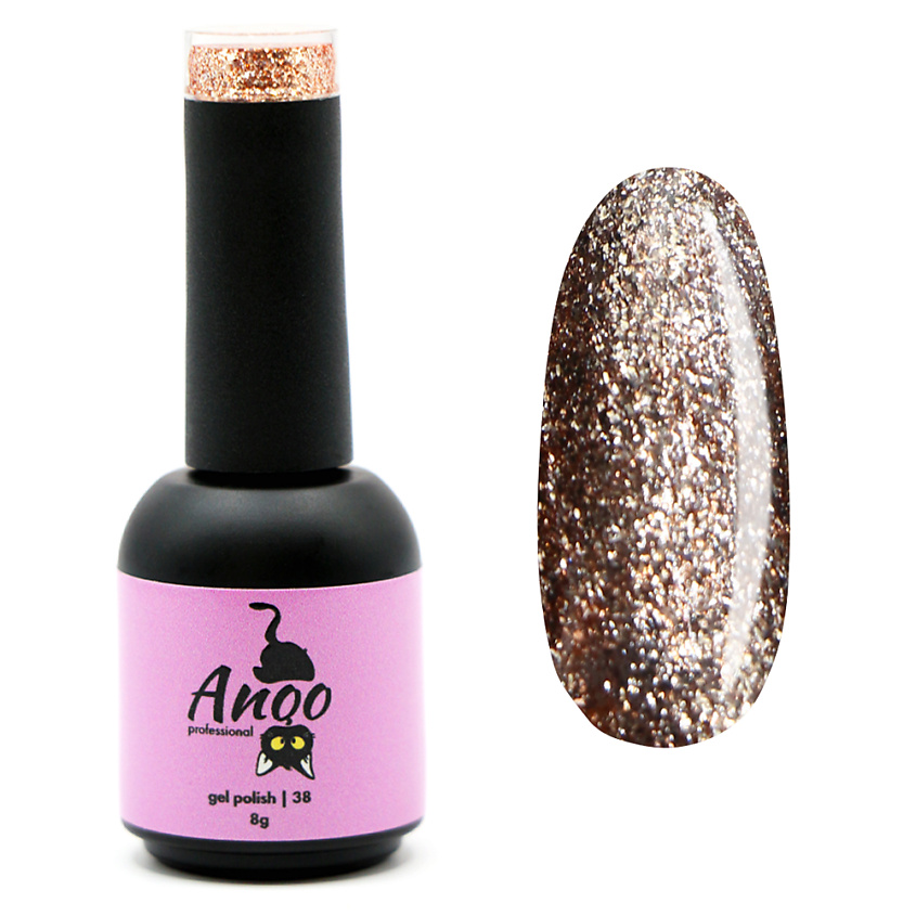 Изображение товара Гель-лак с эффектом фольги потали 38 оттенок ANQO