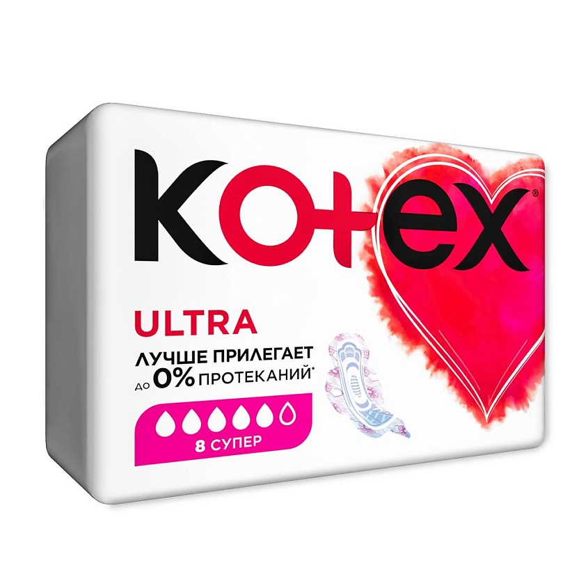 Изображение товара KOTEX Прокладки гигиенические Ультра Сетч Супер Fast Absorb, 8 шт.