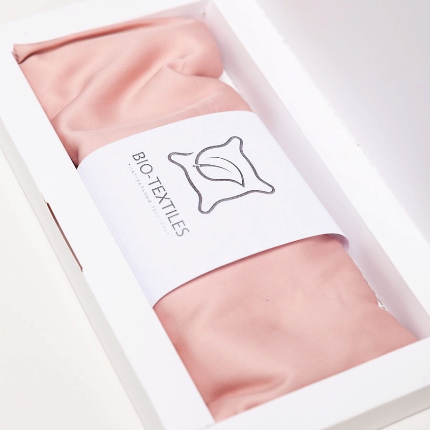 Изображение товара BIO TEXTILES Маска - накладка для глаз Йога MEDITATION с семенем льна и лавандой, Цвет: персиковый, нежно-розовый, нюд