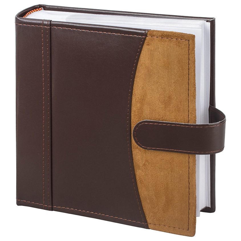 Изображение товара Фотоальбом BRAUBERG на 200 фотографий 10х15 см с кожаной обложкой