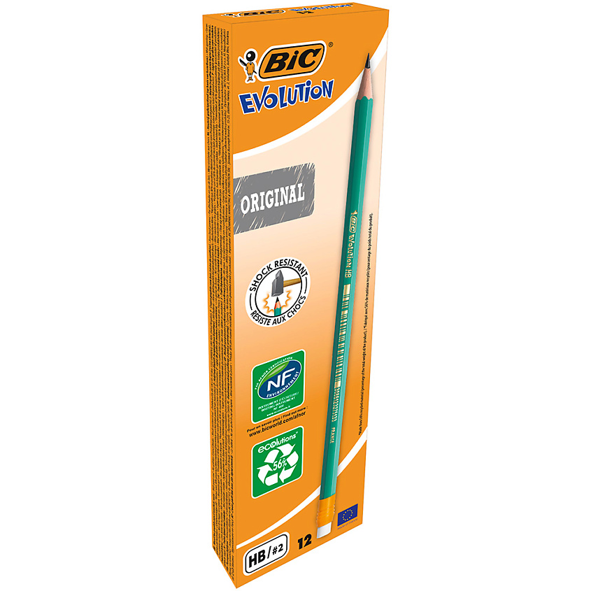 Изображение товара BIC Чернографитовые карандаши для рисования, Серый