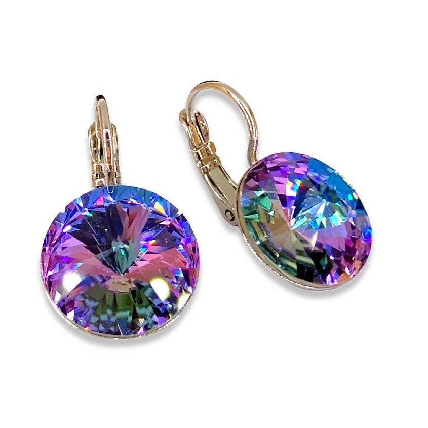 Изображение товара AMANTE CRYSTAL Серьги RIVOLI 14 mm crystal, Фиолетовый