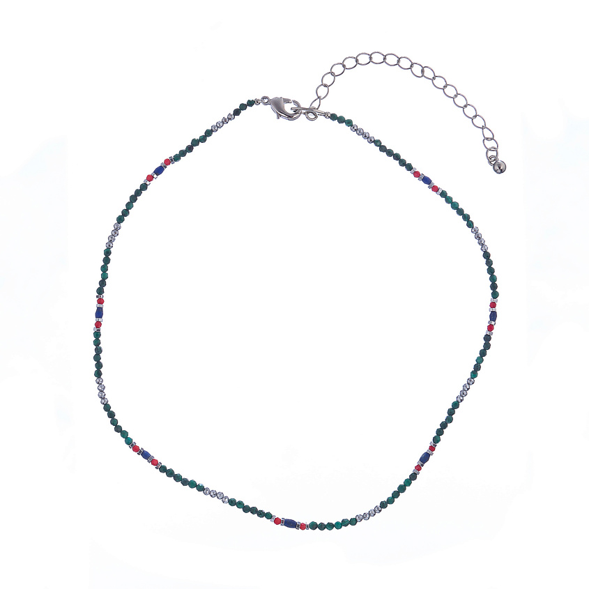 Изображение товара LANZEROTTI Колье Crespino с малахитом и кристаллами, Зеленый