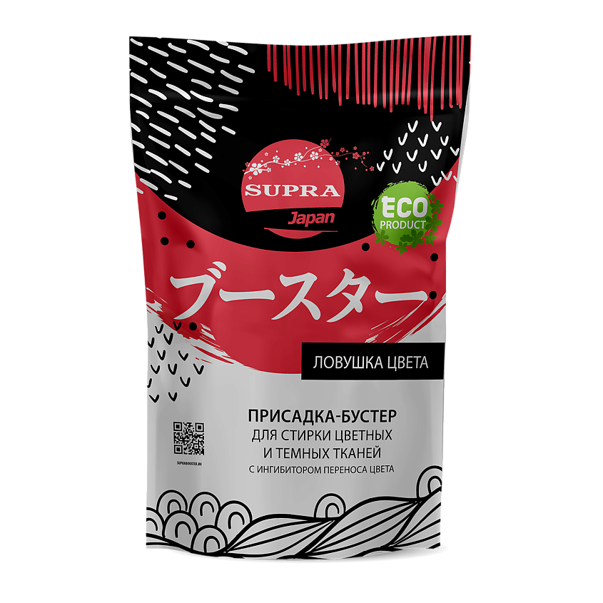 Изображение товара SUPRA Присадка-бустер для стирки цветных и темных тканей «Ловушка цвета», 250 г
