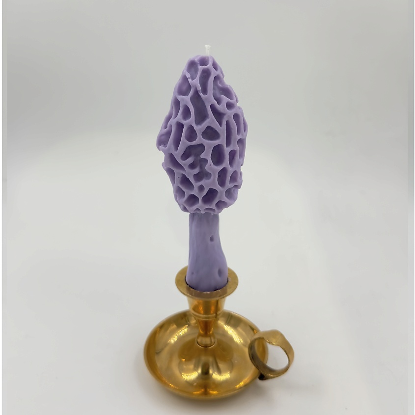 Изображение товара Свеча ароматическая Гриб Сморчок лиловая 0.05 л