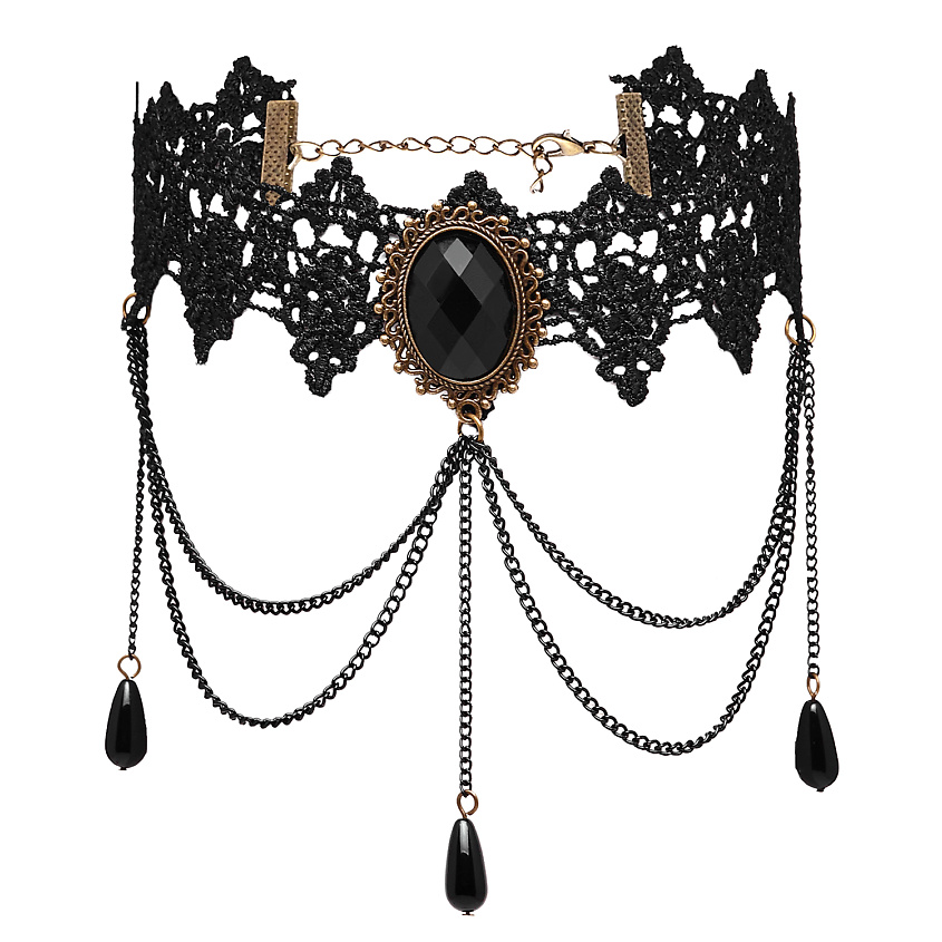 Изображение товара Чокер NOTHING BUT LOVE Алиот в готическом стиле, черный