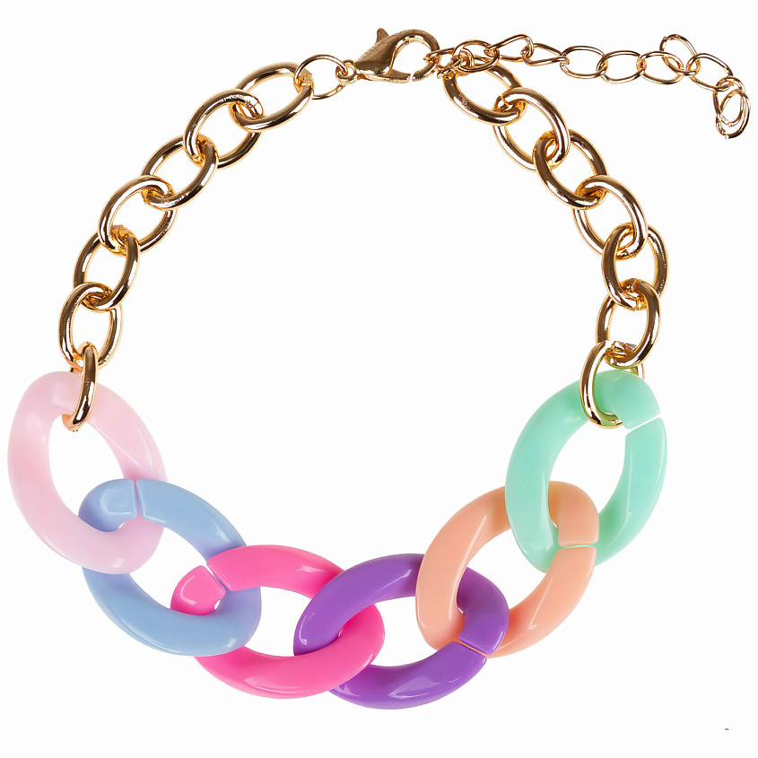 Изображение товара LUKKY Браслет Разноцветные цепочки, Нежный микс