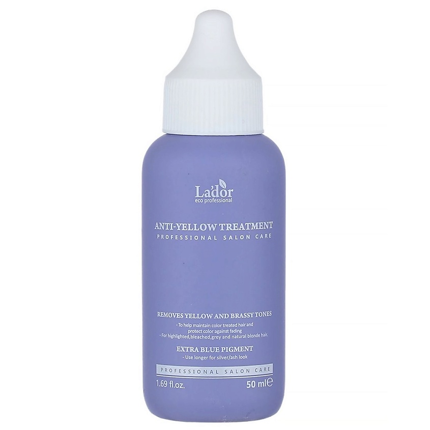Изображение товара LADOR Маска для светлых волос для нейтрализации желтого пигмента ANTI-YELLOW TREATMENT, 50 мл