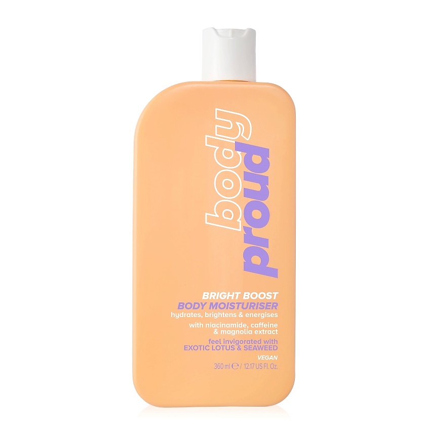 Изображение товара I AM PROUD Лосьон для тела увлажняющий и осветляющий для заряда бодростью Bright Boost Body Moisturiser, 360 мл