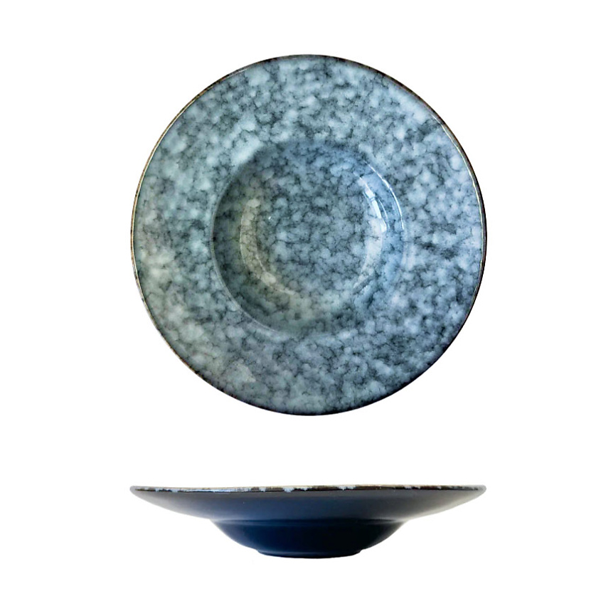 Изображение товара HOMIUM Набор тарелок Kitchen, Hitis, 2 шт, D24см, (объем 200мл), Синий