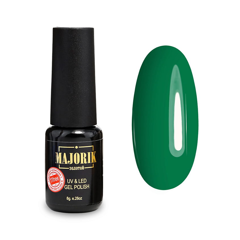 Изображение товара MAJORIK Гель-лак для ногтей, №030 Зеленый