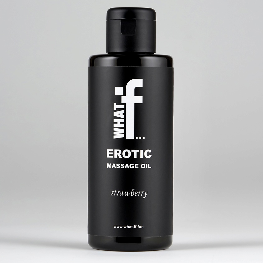 Изображение товара WHAT IF Массажное масло с афродизиаком. Клубника, 1 шт.