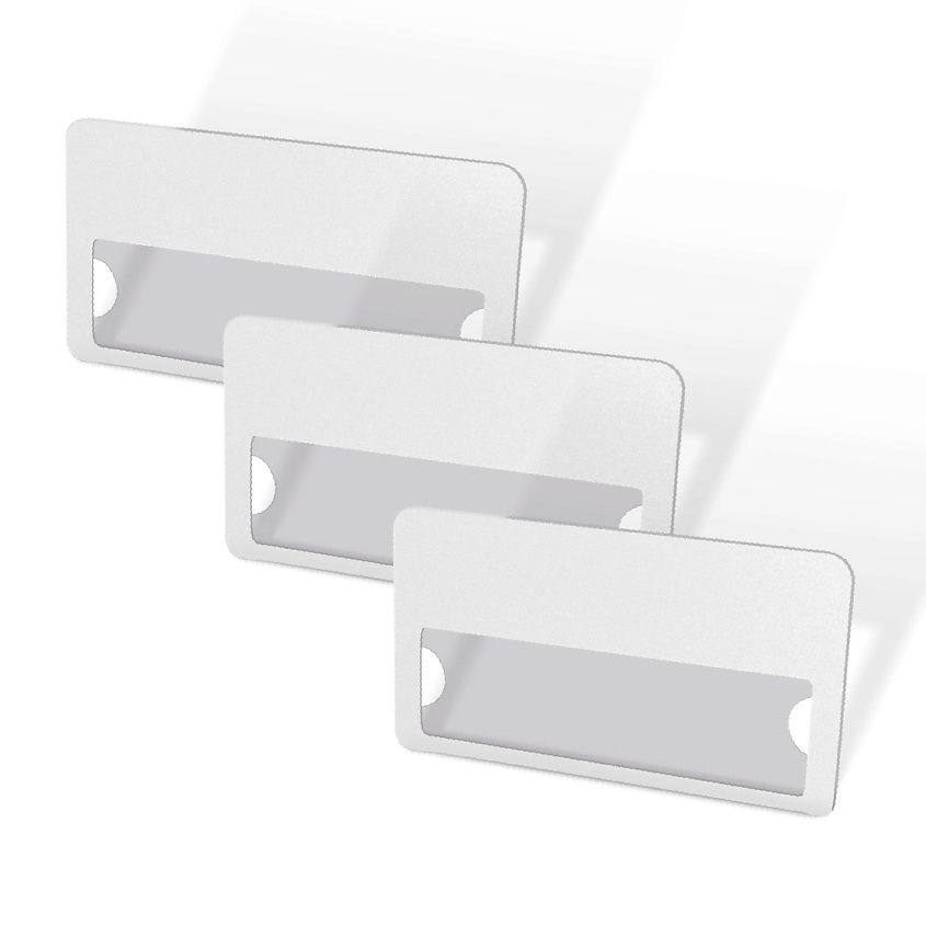 Изображение товара FLEXPOCKET Бейдж на магните с окном, белый 70х40 мм