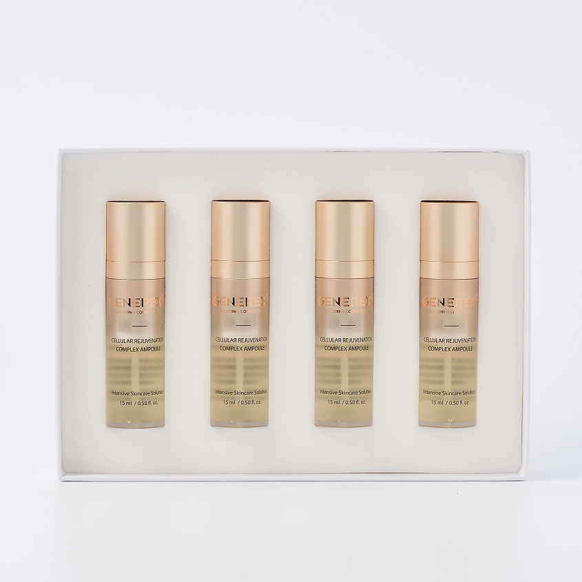 Изображение товара GENEREX Сыворотка Cellular Rejuvenation Complex Ampoule 15 мл x 4 для молодости и упругости кожи