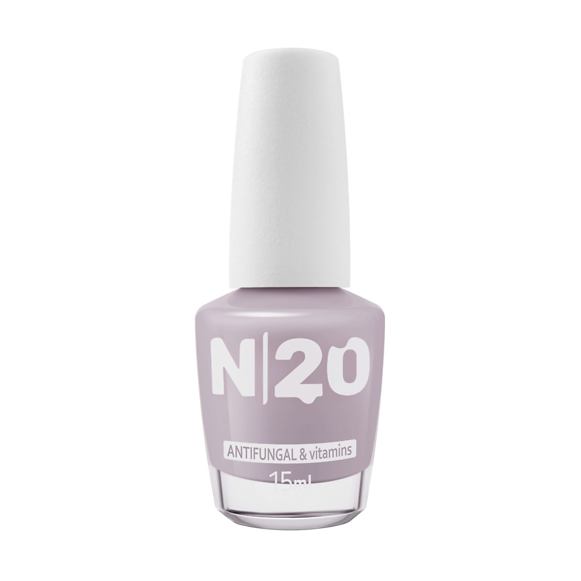 Изображение товара N20 Лак для ногтей укрепляющий Антифунгал, оттенок Dusty Lilac