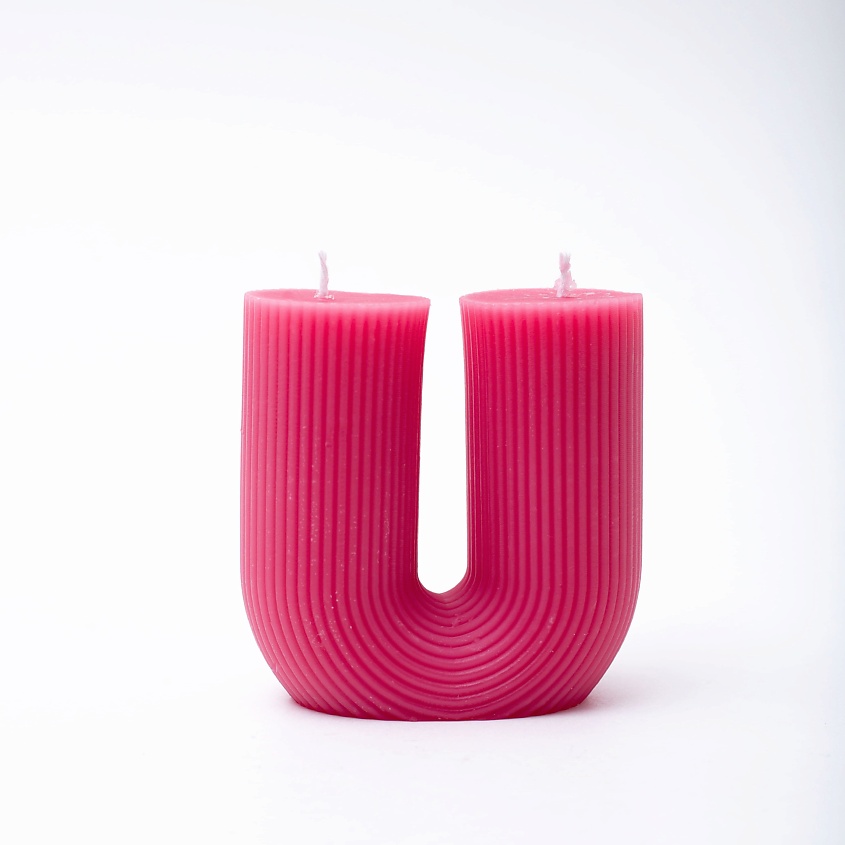 Изображение товара BYGY BY GOLUBOVSKAYA YAKANINA Свеча интерьерная декоративная, цвет: Розовый, 1 шт