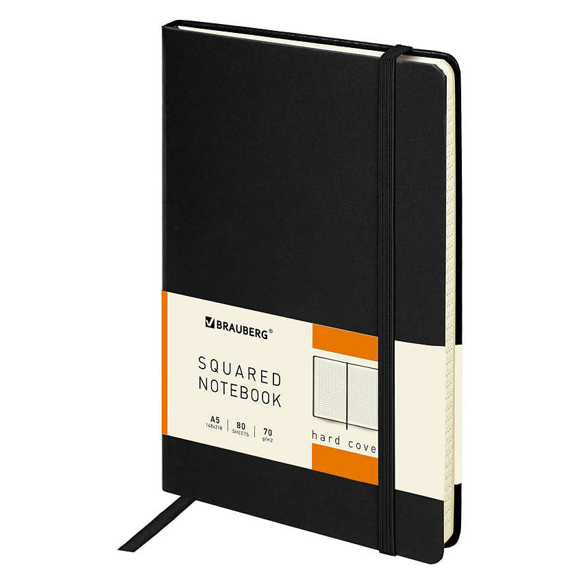 Изображение товара Брауберг Блокнот А5 Metropolis Черный 80 листов