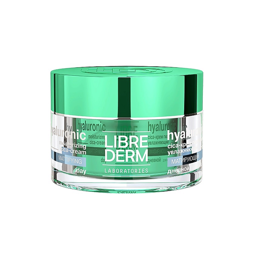 Изображение товара LIBREDERM Cica - крем гиалуроновый увлажняющий матирующий дневной для жирной кожи Hyaluronic Moisturizing Cica - Cream Mattifying, 50 мл