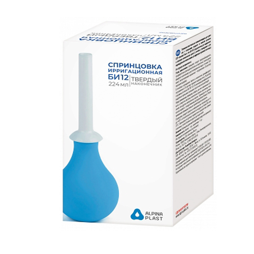 Изображение товара АЛЬПИНА ПЛАСТ Спринцовка гинекологическая БИ 12 клизма медицинская, 1 шт