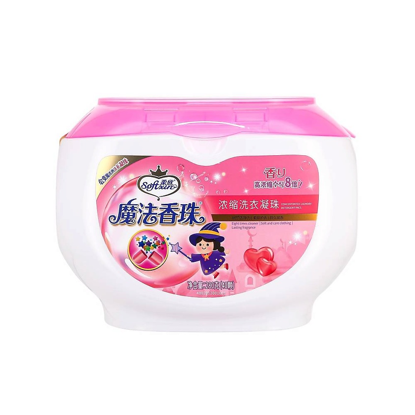 Изображение товара SOFTXIN Капсулы для стирки одежды гипоаллергенные, универсальные, гель-концентрат, автомат, 280 г