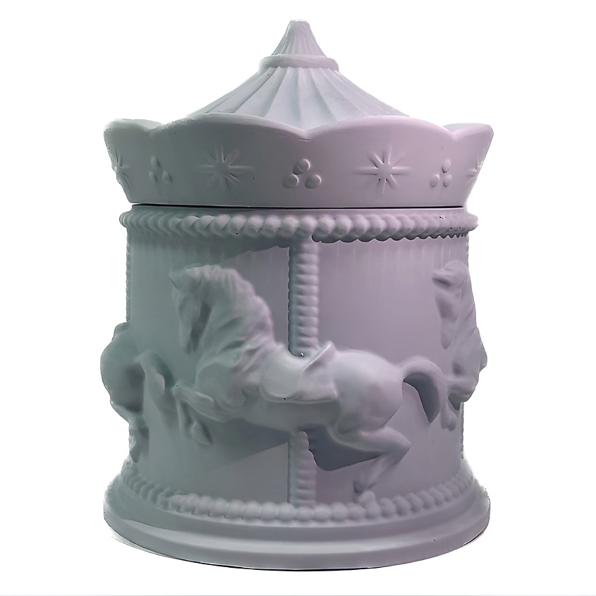 Изображение товара ТЕПЛО PRO FOR YOUR HOME WITH LOVE... Свеча ароматическая карусель Хлопок, цвет: голубой