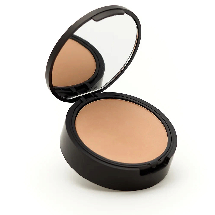 Изображение товара SILVANA Пудра для лица Темно-бежевый компактная матирующая с спонжем