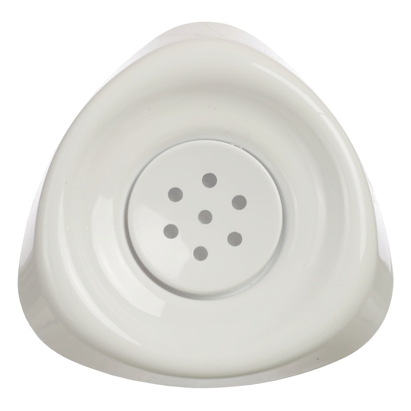 Изображение товара Мыльница Smile из пластика с решеткой, белая, компактная для ванной и кухни