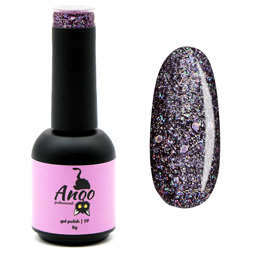 Изображение товара ANQO Гель-лак для ногтей 59 оттенок стойкий яркий дизайн маникюра