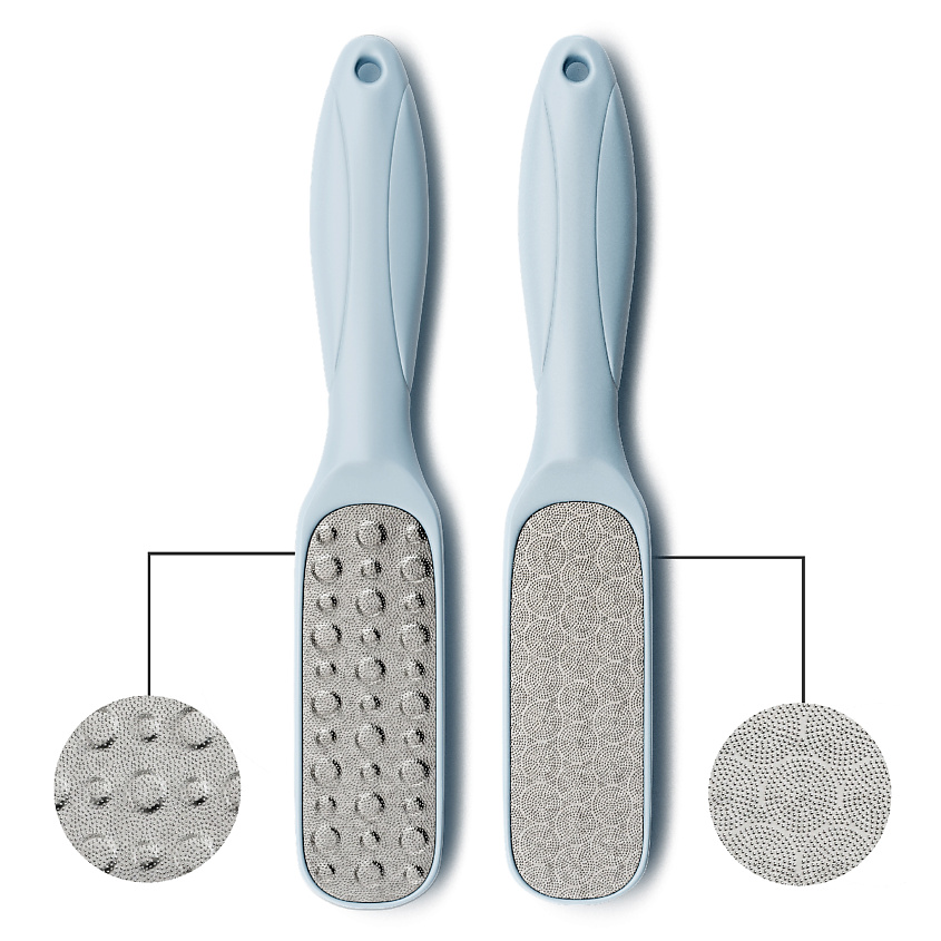 Изображение товара CHELAY Лазерная педикюрная терка пемза пилка для ног или пяток металлическая двухсторонняя, Голубой