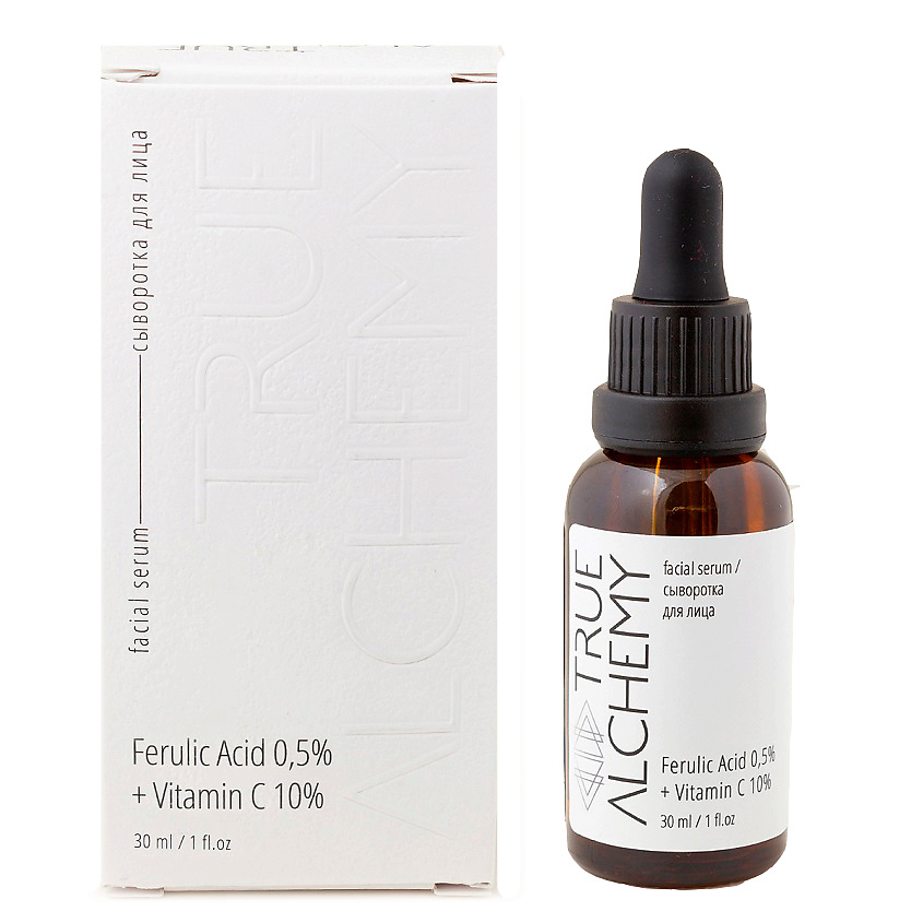 Изображение товара LEVRANA Сыворотка для лица Феруловая кислота 0,5% + Витамин C 10% True Alchemy, 30 мл
