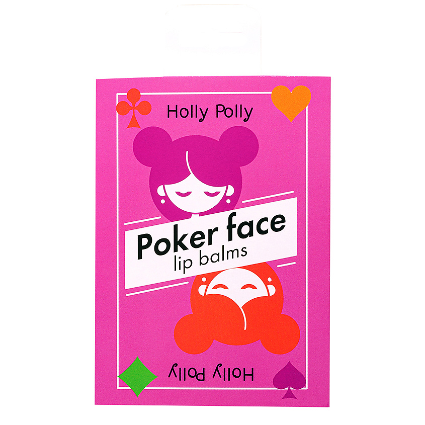 Изображение товара HOLLY POLLY Poker Face Набор бальзамов для губ GAME TIME, Набор из 4шт бальзамов