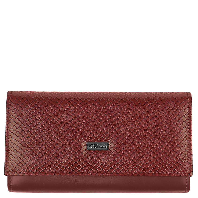 Изображение товара L'UCCELLO Кошелек женский из натуральной кожи, Бордовый; размер: 20x11x3