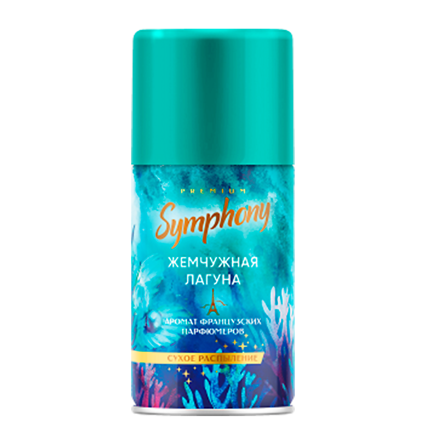 Изображение товара SYMPHONY Автоматический освежитель воздуха Premium Жемчужная лагуна, 250 мл